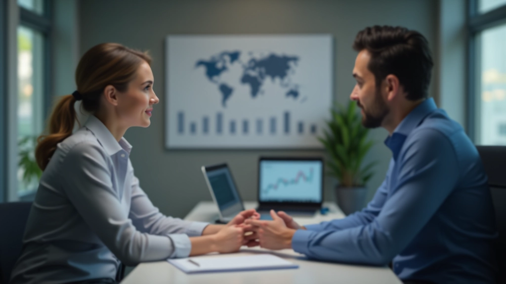Consulente esperto che spiega principi di finanza comportamentale a un operatore